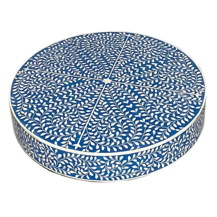 Leela Inlay Floral Coffee Table by The Artisania