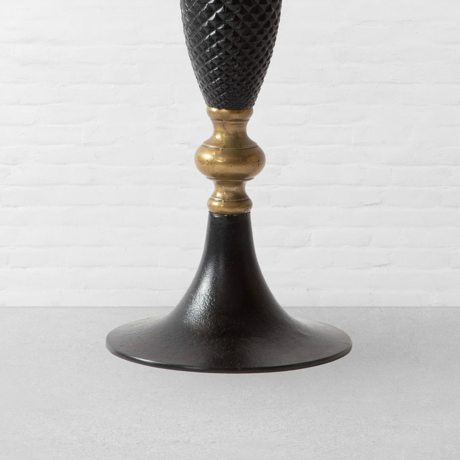 Atlantis Side Table – Antique Brass & Ebony by Gulmohar Lane