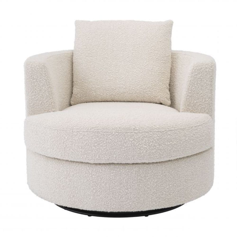 Boucle Wing Accent Chair in Chennai – Designer Living Room Seating | Chennai Collection by Furnhands