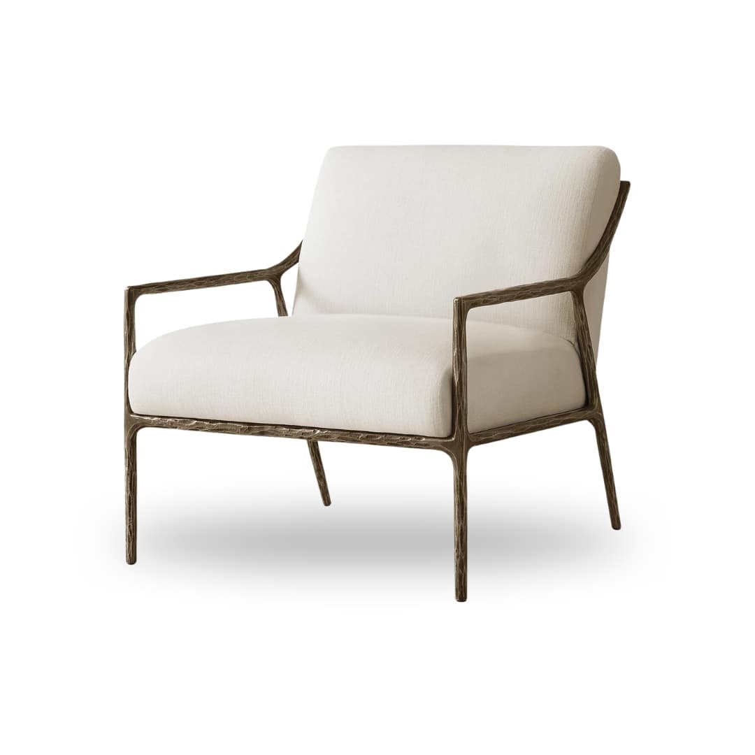 Augustus Slope Arm Chair-Forged Bronze by The Inside project