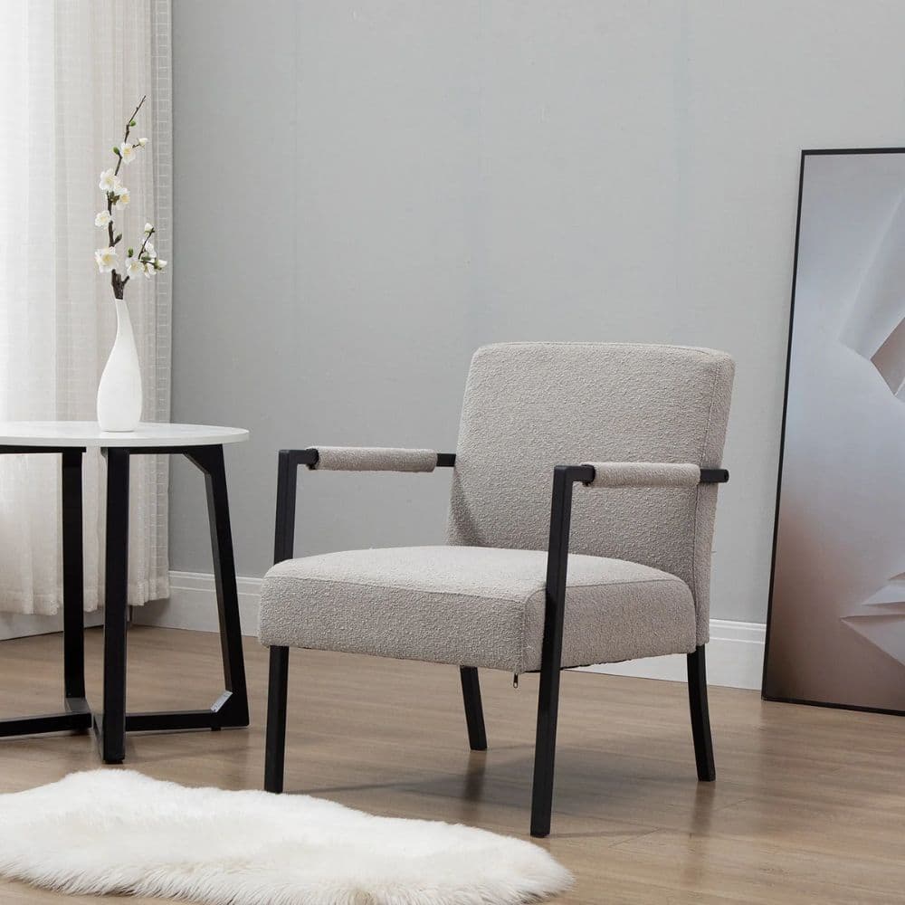 Iron Frame Accent Chair in Pune | Modern Metal Chair by Furnhands by Furnhands