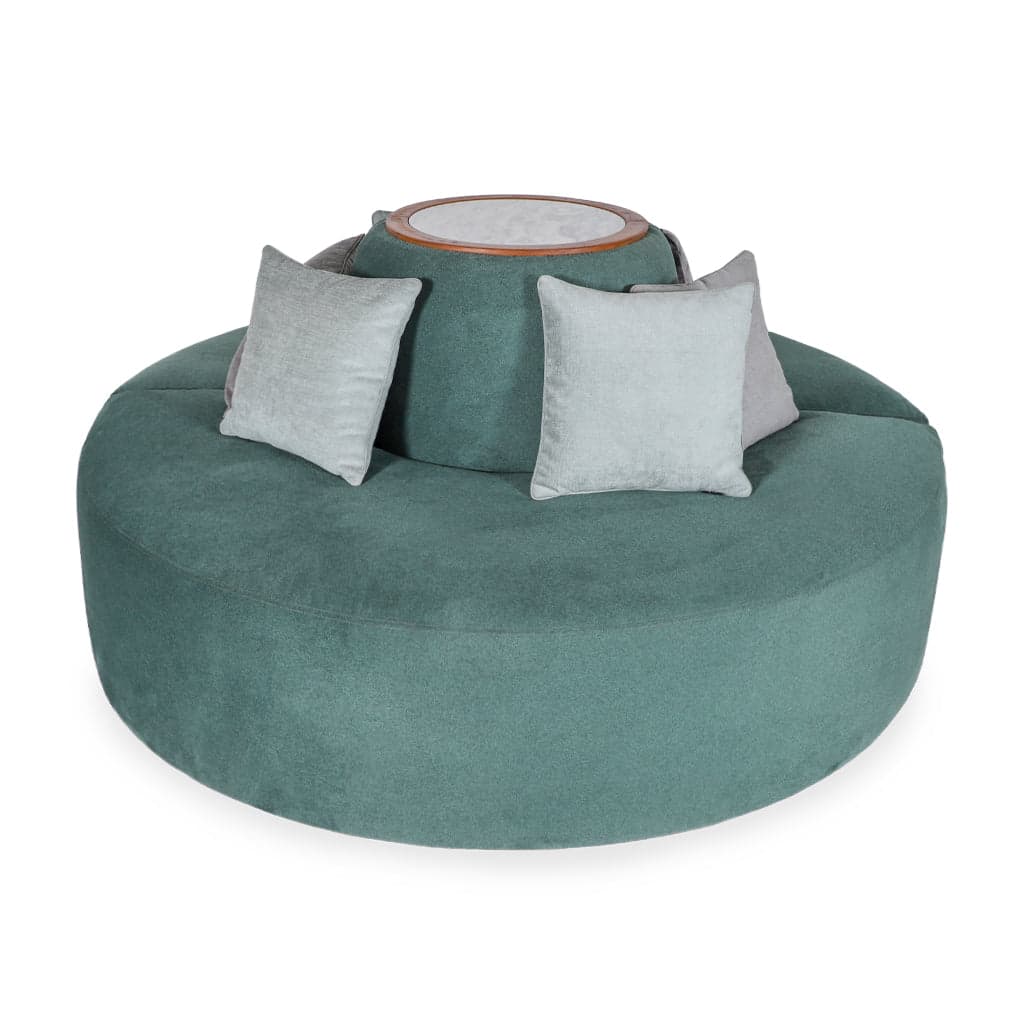 Doira - Round Teak Sofa, (Small) 2 by Alankaram