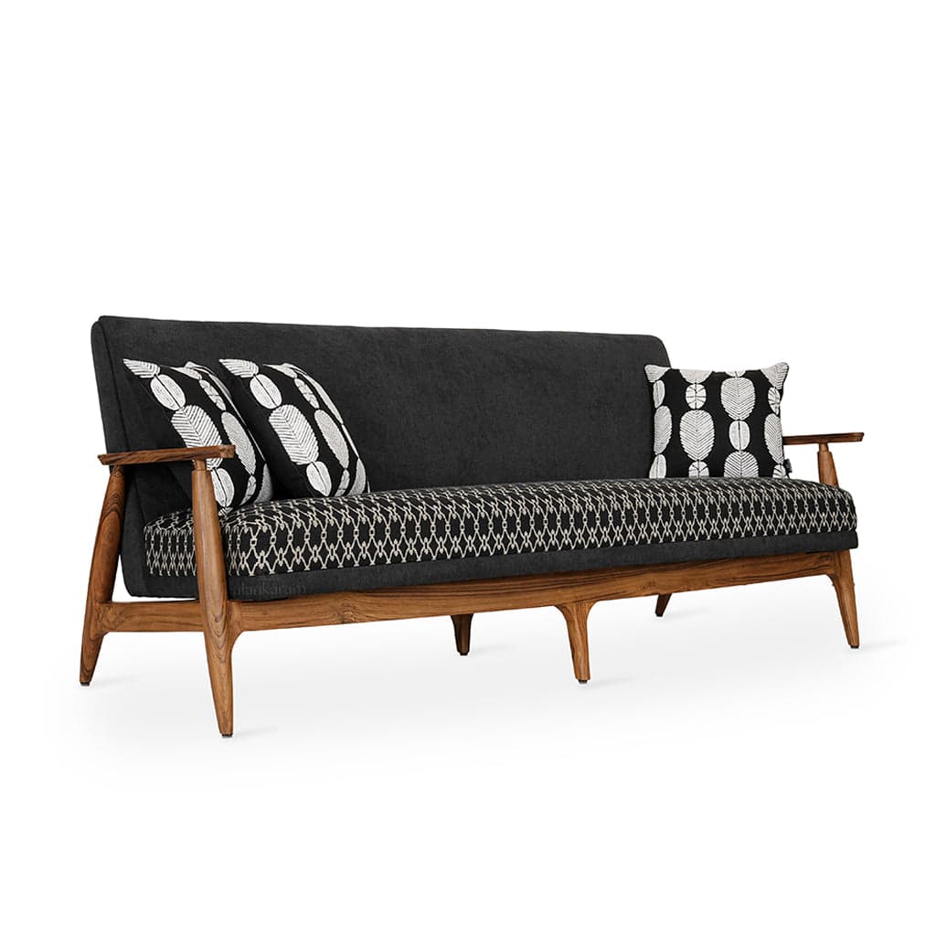 Aronui - Three Seater Teak Sofa 3 by Alankaram