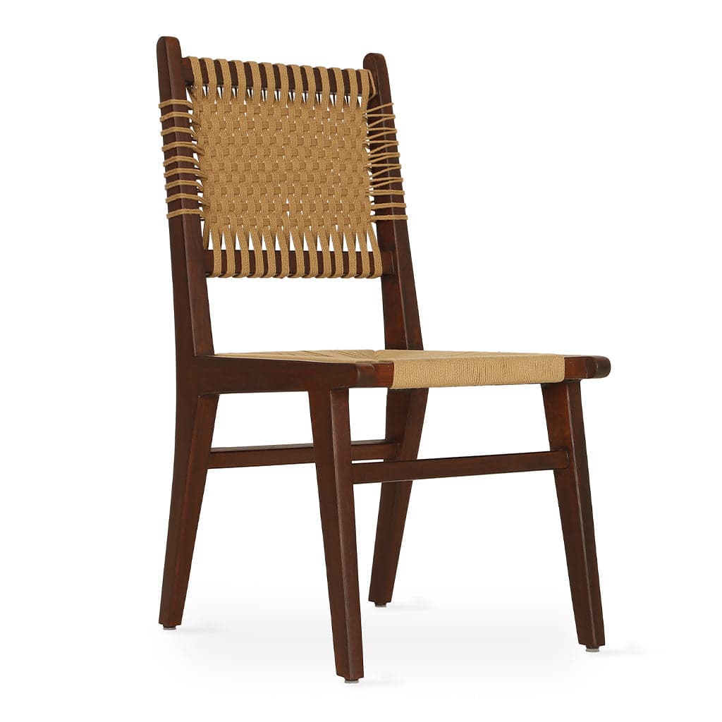 Asandi - Ash,Oak,Beech Dining Chair, Woven, Stain 2 by Alankaram