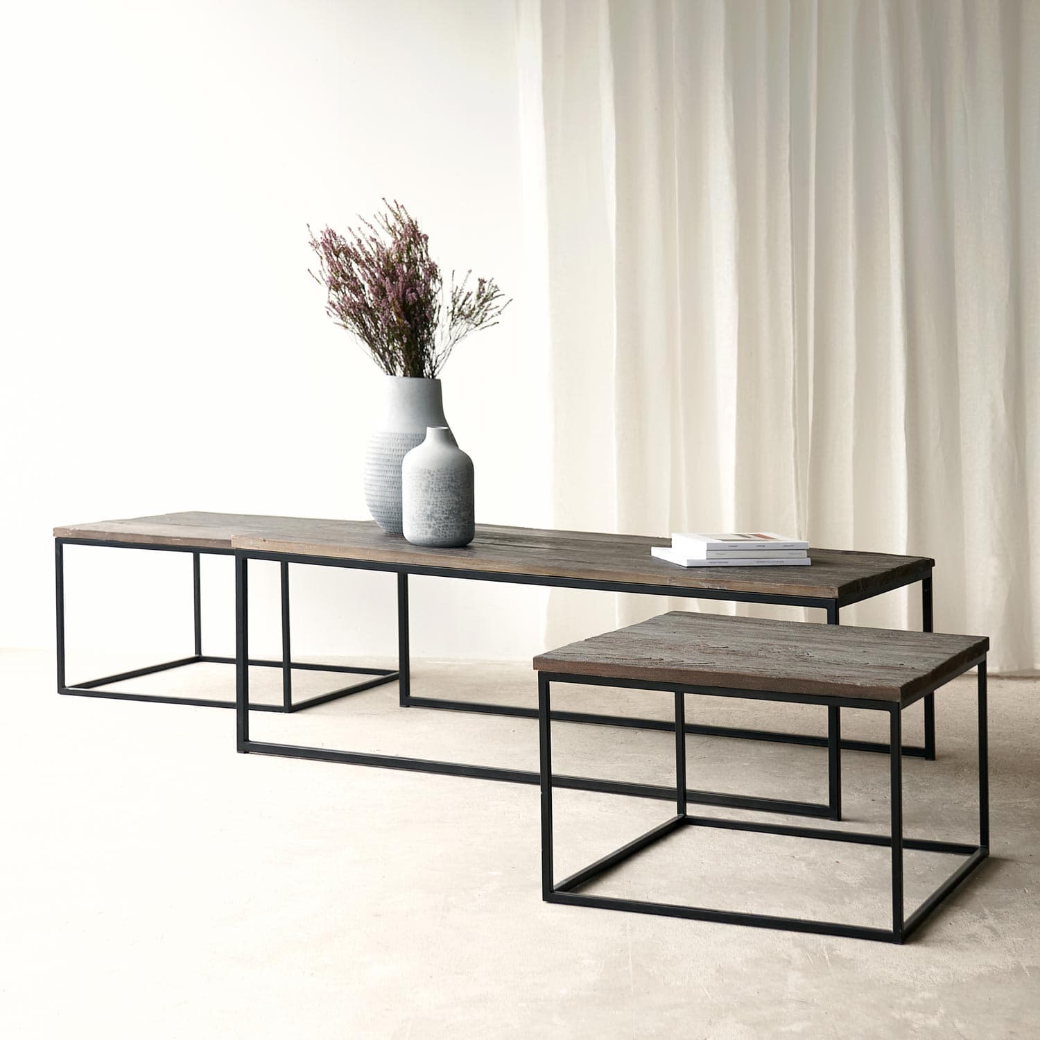 Chambery Coffee Table Set of 3 by Lakkadhaara