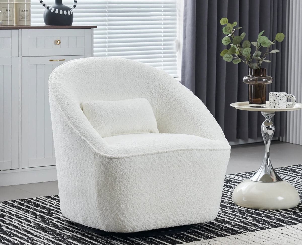 Aura Loop Sofa - (White) by Furniselan