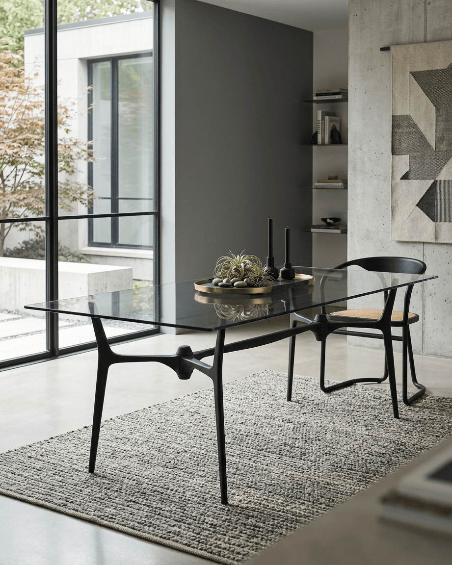 Makoda Dining Table Rectangular by AKFD Studio