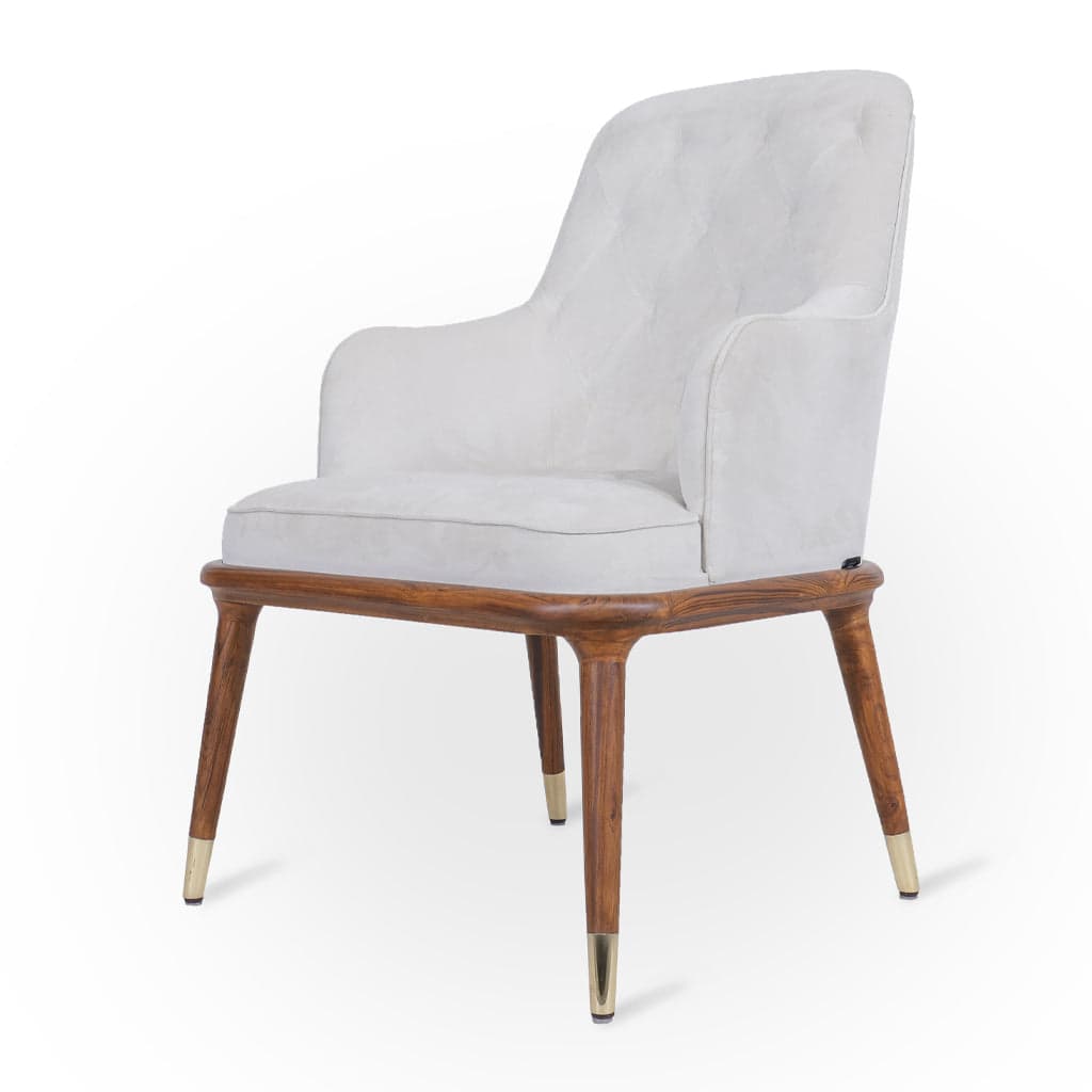 Doko - Teak Lounge Chair, Brass Accentutaions by Alankaram