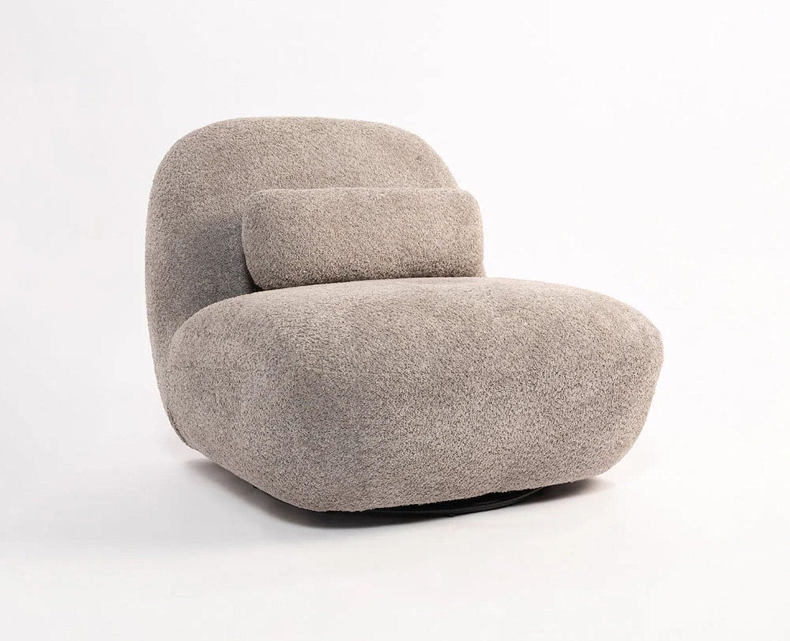 Adrienne Bell Chair – Modern Upholstered Bell Chair for Home & Café - (Grey) by Furniselan