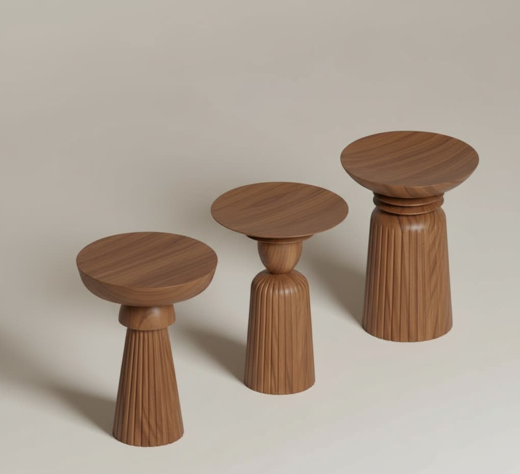 Caren End Table (Natural Teak) by The Inside project