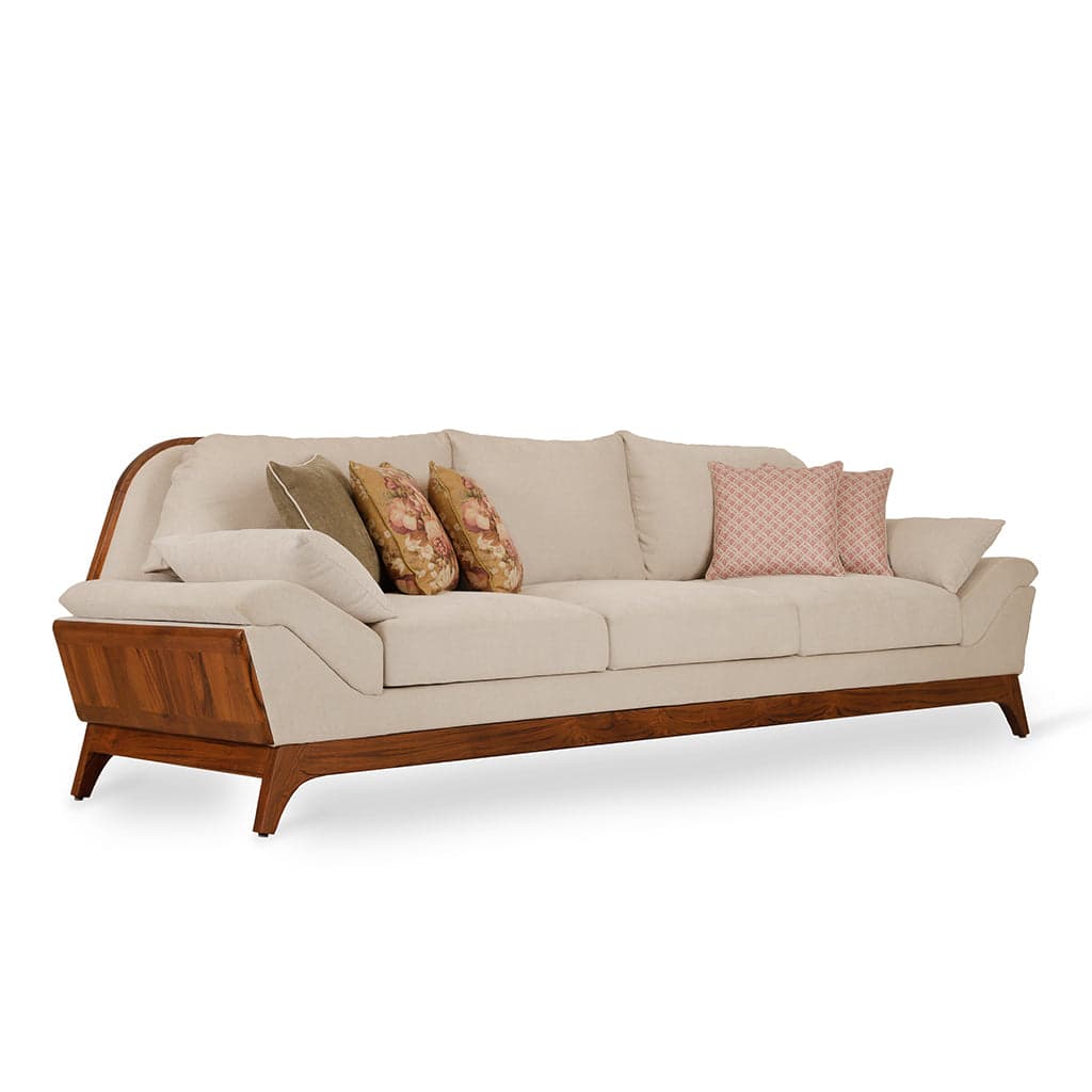 Doppio - Three Seater Teak Sofa 4 by Alankaram
