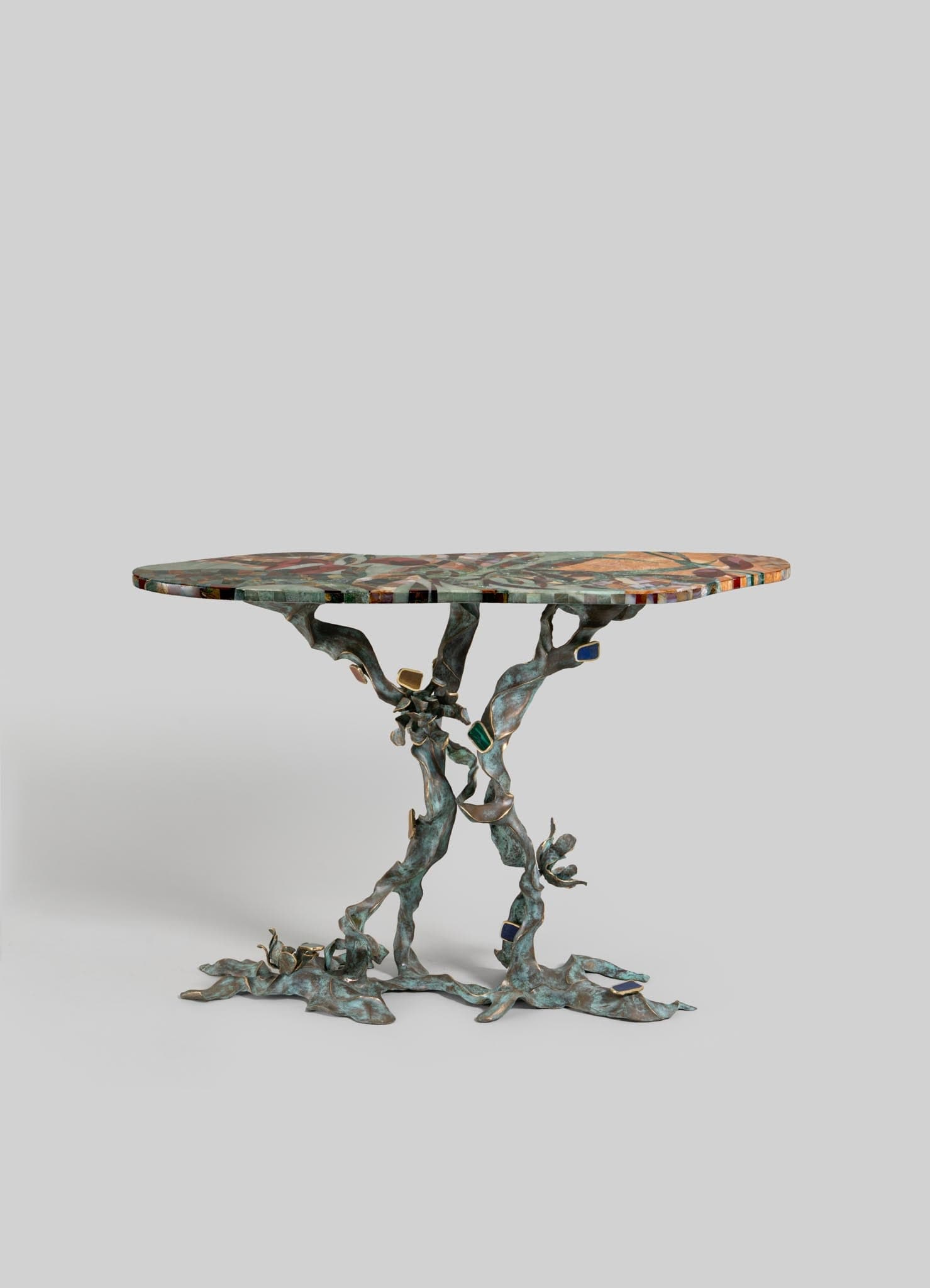 Glory Lily Multicolour Console Table by Viya
