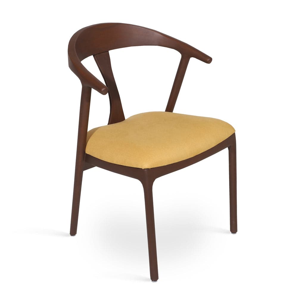 Ploot - Ash/Oak/Beech Dining Chair, Upholstered seat, Stained 3 by Alankaram