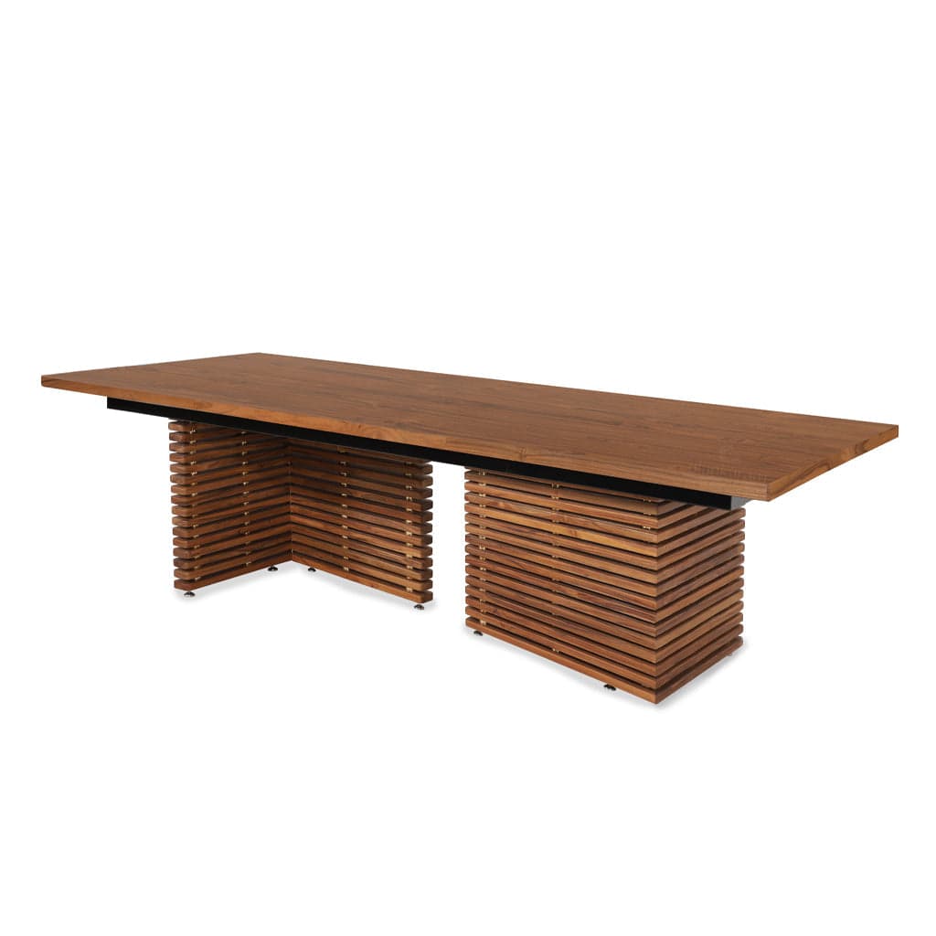Smola Teakwood Conference & Dining Table by Alankaram