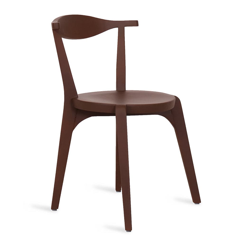 Dogo - Ash/Oak/Beech Dining Chair, Wooden Seat, Stained 2 by Alankaram