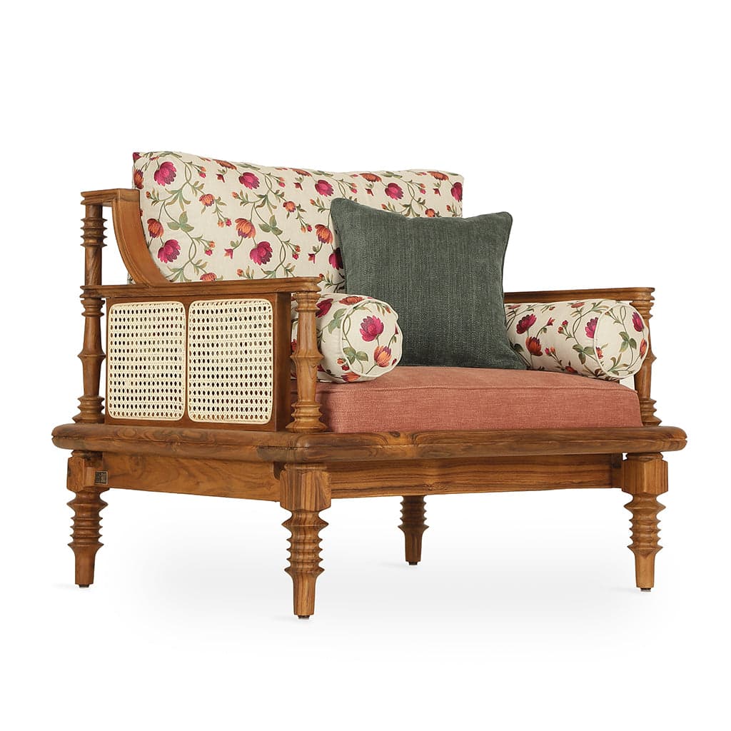 Megah - Teak Club/Sofa Chair 3 by Alankaram