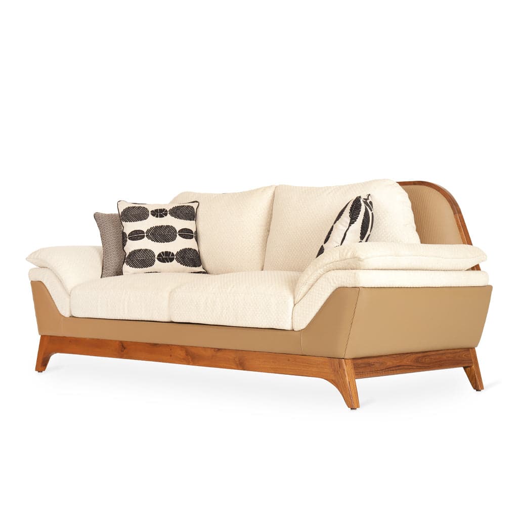 Doppio - Two Seater Teak Sofa by Alankaram
