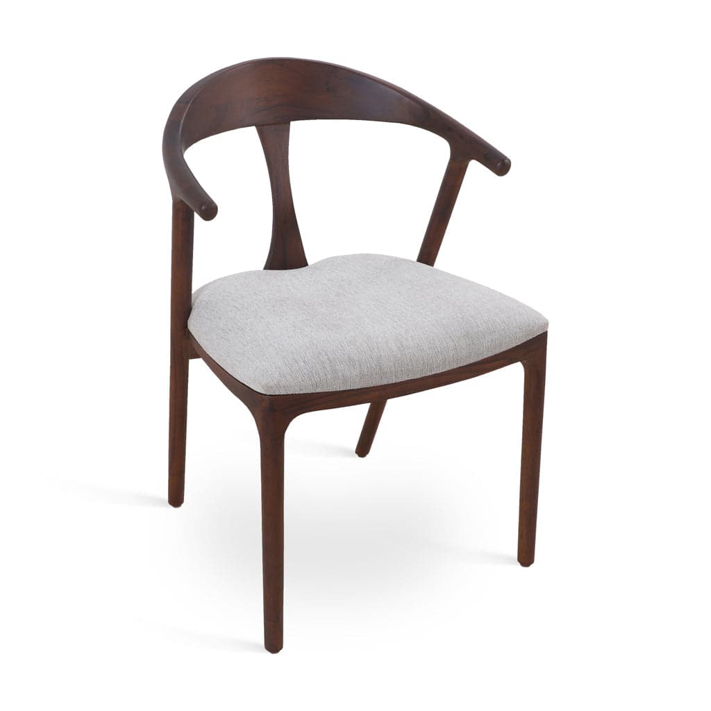 Ploot - Ash/Oak/Beech Dining Chair, Upholstered seat, Stained 4 by Alankaram