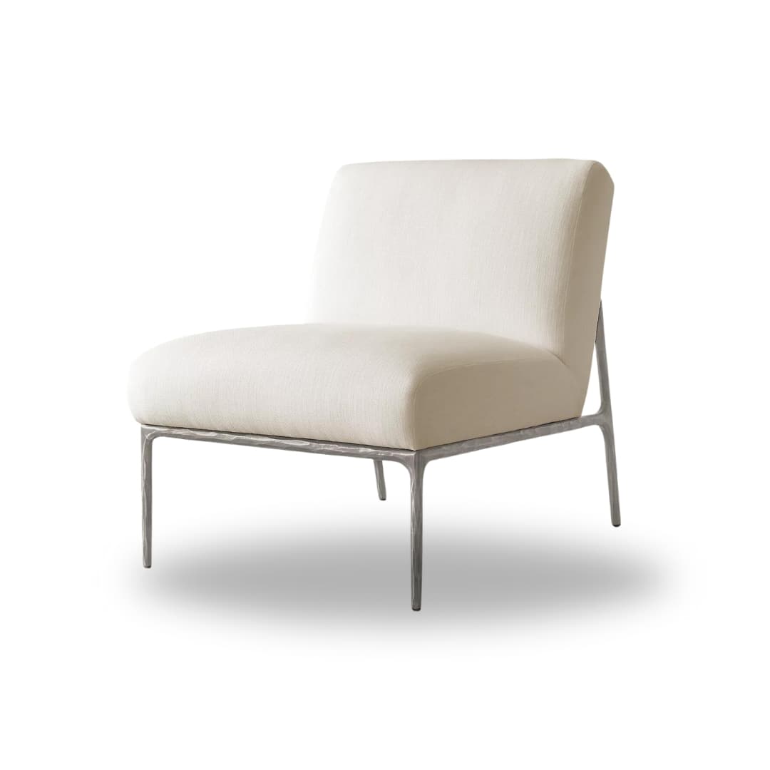 Antonius Upholstered Chair - Forged Pewter by The Inside project
