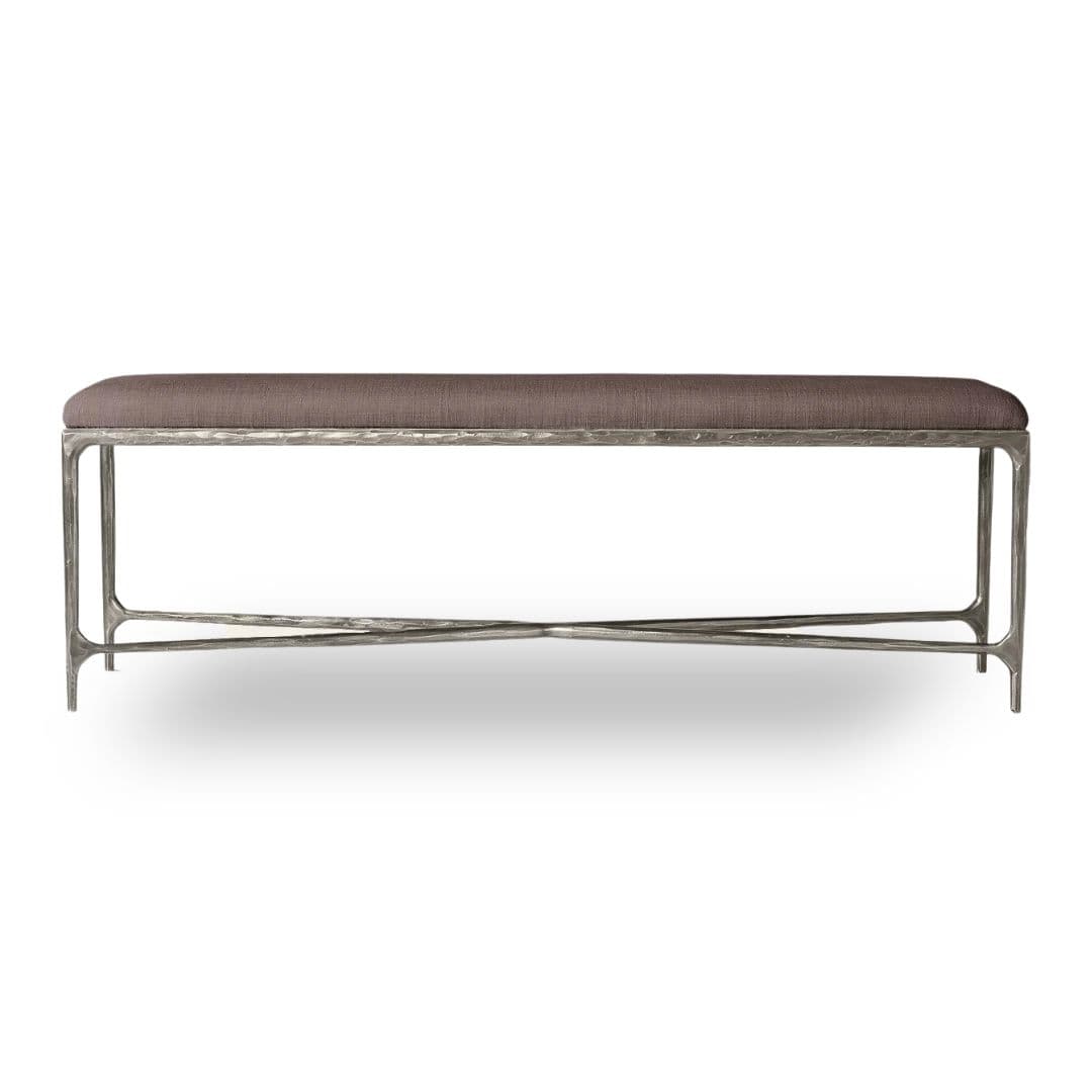 Venus Long Bench - Forged Pewter by The Inside project