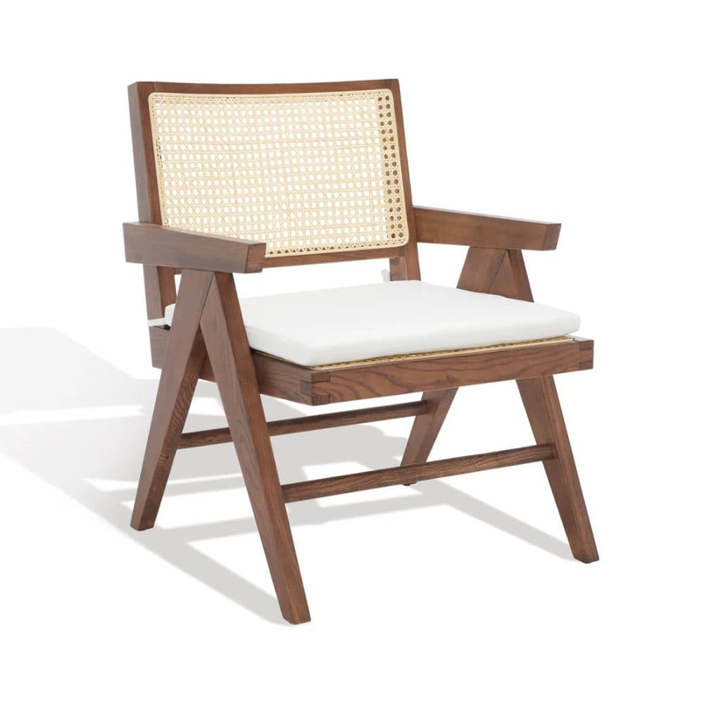 Chandigarh Rattan Chair – Solid Wood Cane Chair for Stylish Indian Homes by Furnhands