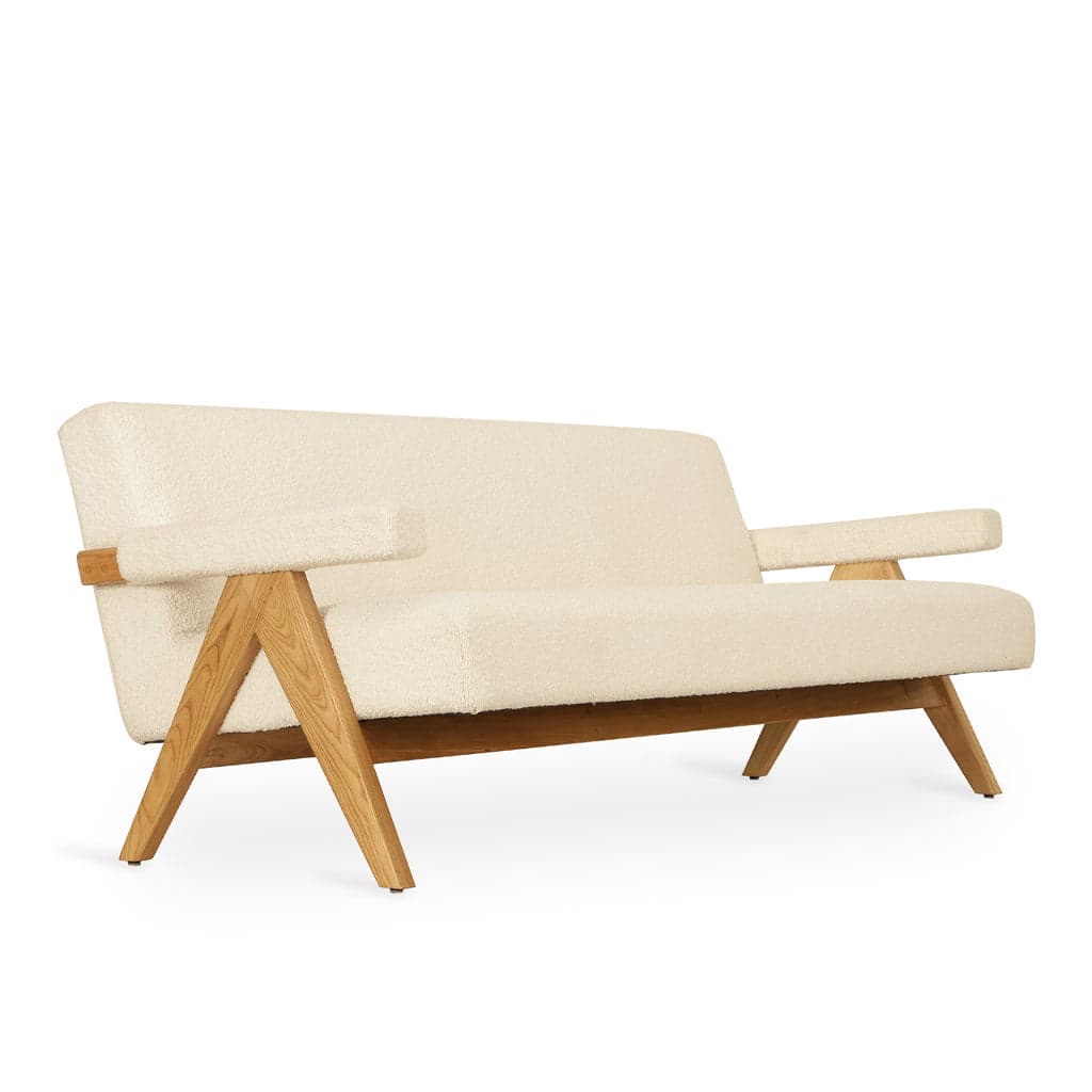 Jeanneret - Three Seater Ash/Oak/Beech Sofa 2 by Alankaram
