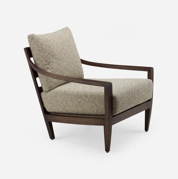 Arika Low Height Lounge Chair | Modern Solid Wood Accent Chair for Living Room by The Leaf Craft