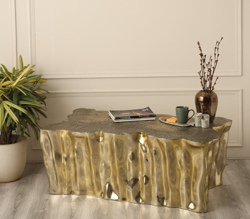 Eros Goldform Centre Table by Rabayana designs