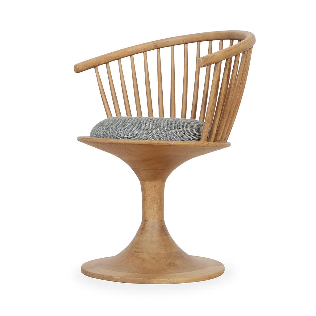 Koru - Ash/Oak/Beech Pedestal Dining Chair by Alankaram