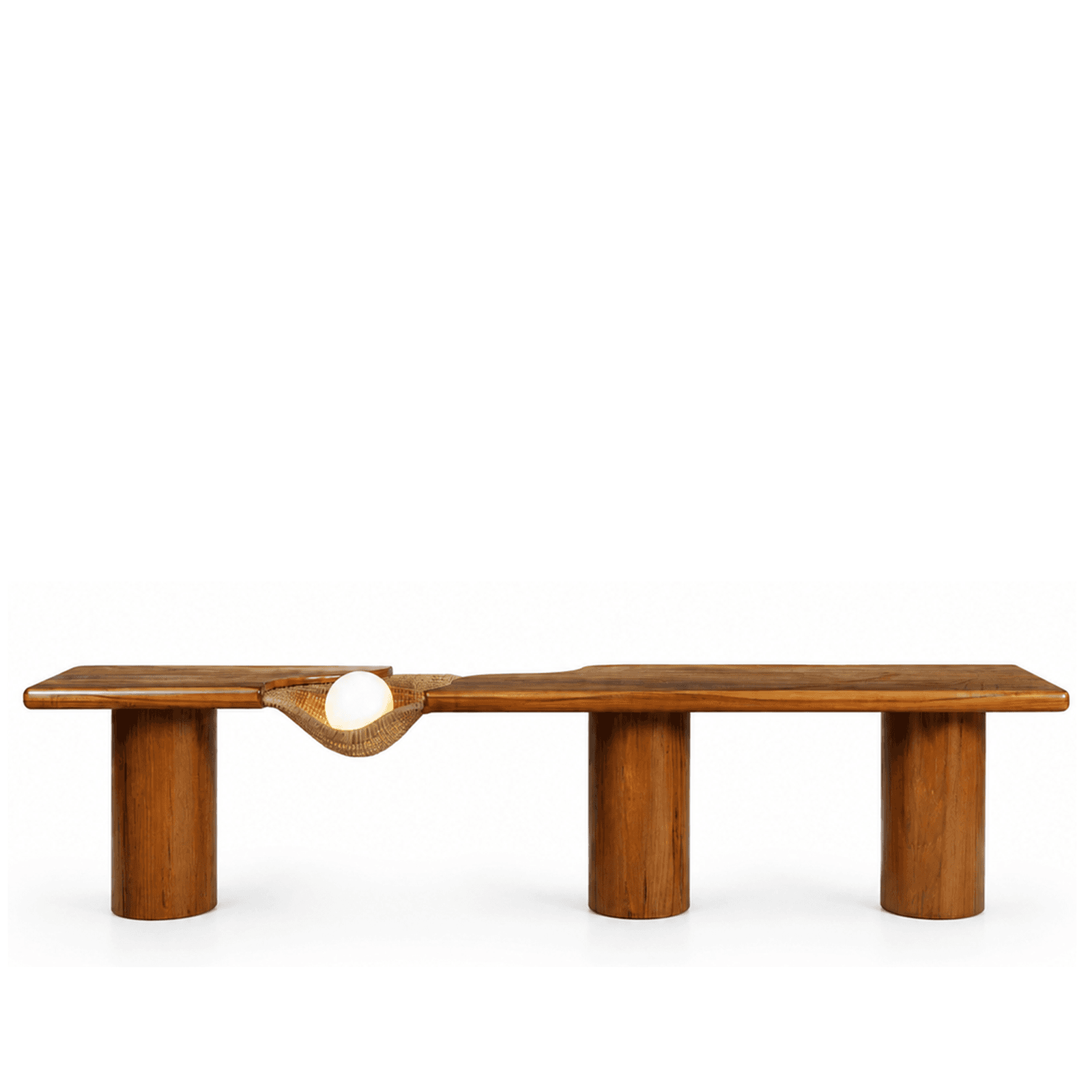 Rattan Furniture : Rattan Console Table Handcrafted in Teakwood by Vakr