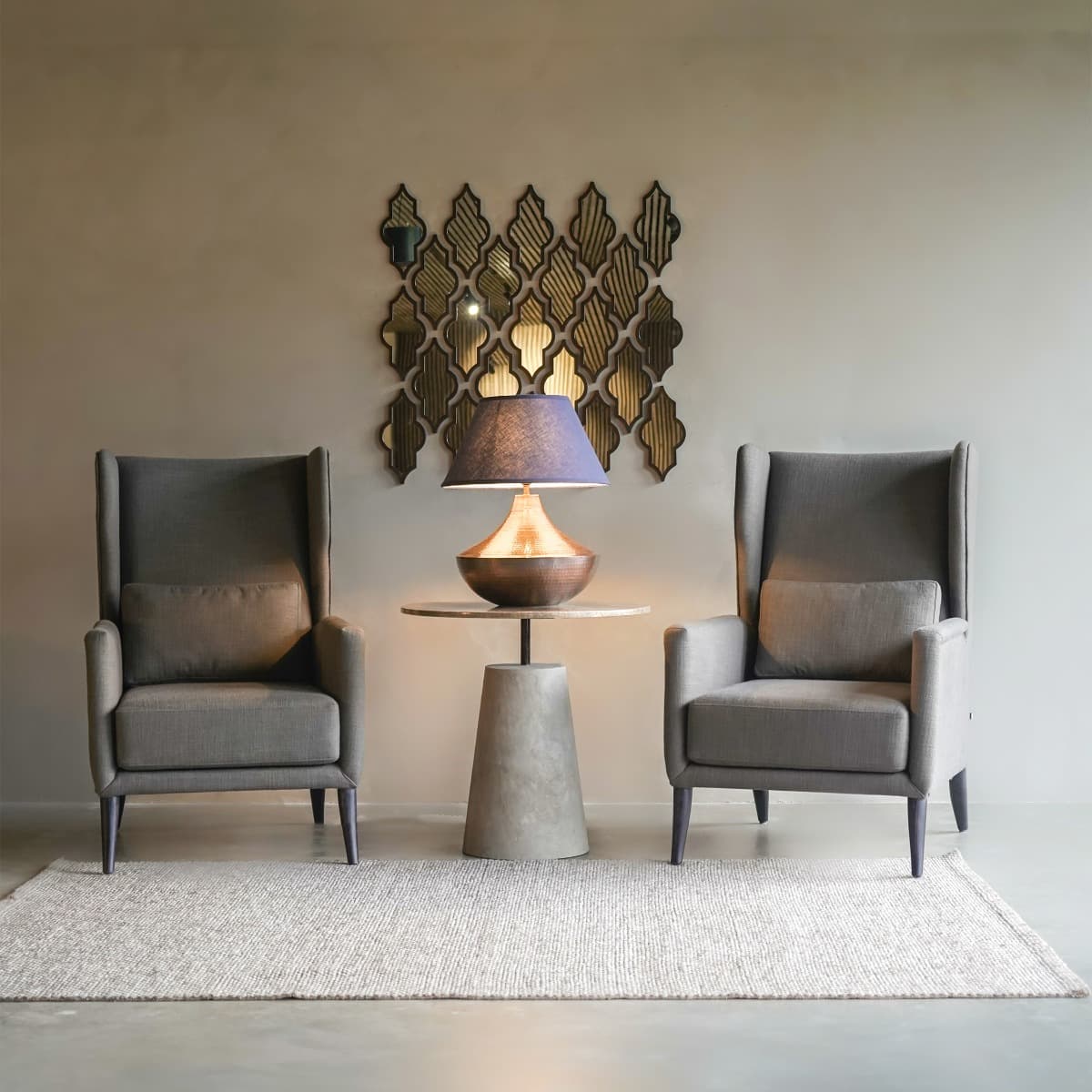 Rico Cement End Table by Dtale Modern