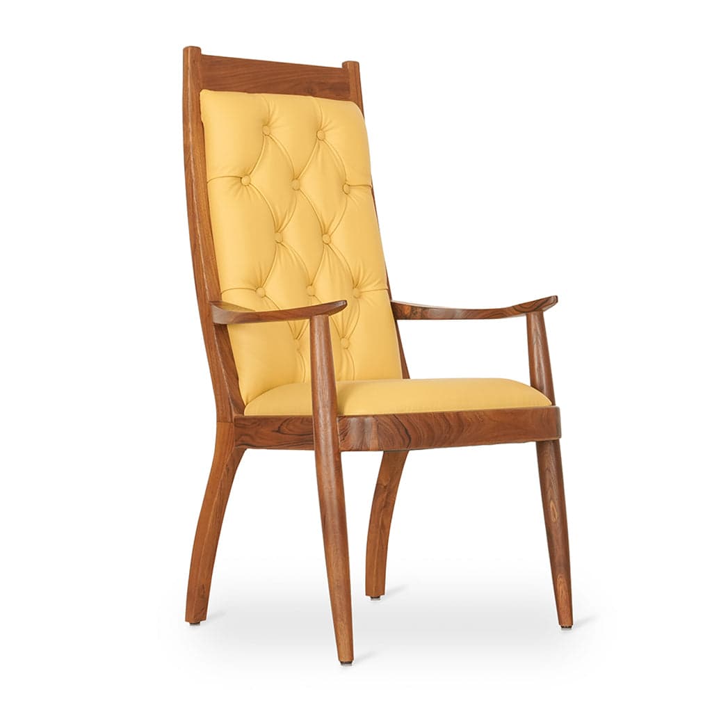 Pranshu - Teak Dining Chair with Armrest 4 by Alankaram
