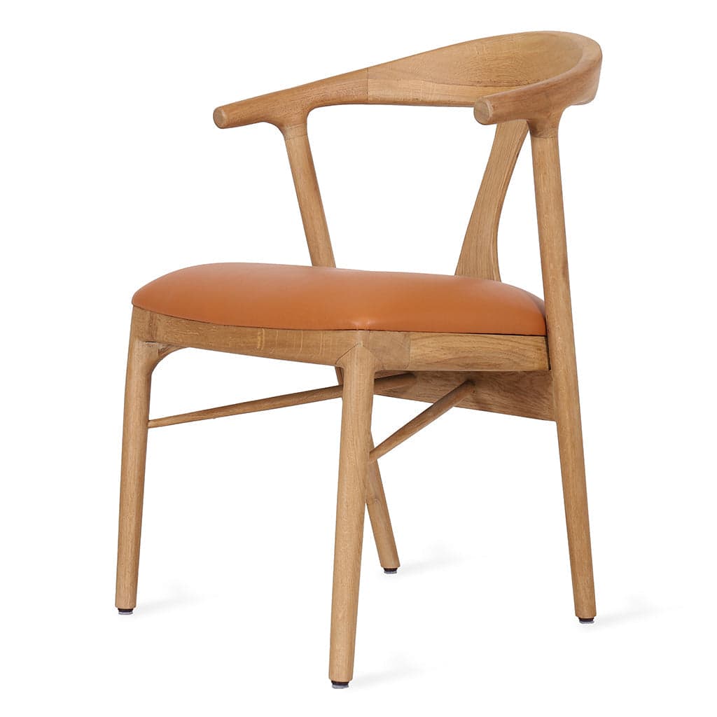 Ploot - Ash/Oak/Beech Dining Chair, Upholstered Seat by Alankaram