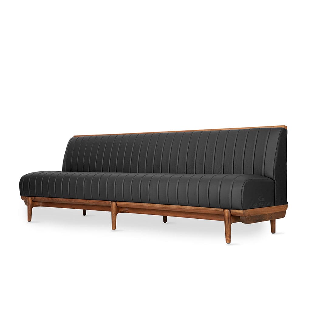 Elysium -Three Seater Teak Sofa by Alankaram