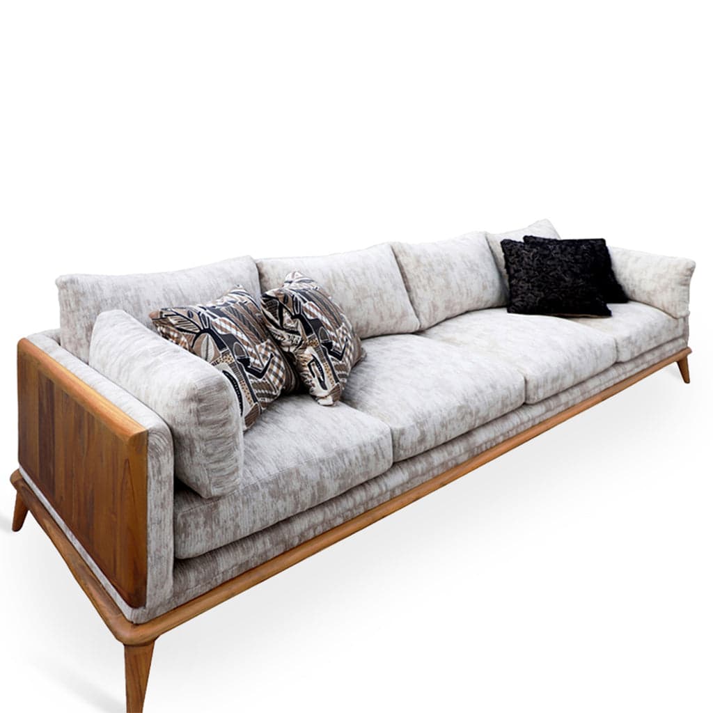 Mysig - Four Seater Teak Sofa 1 by Alankaram