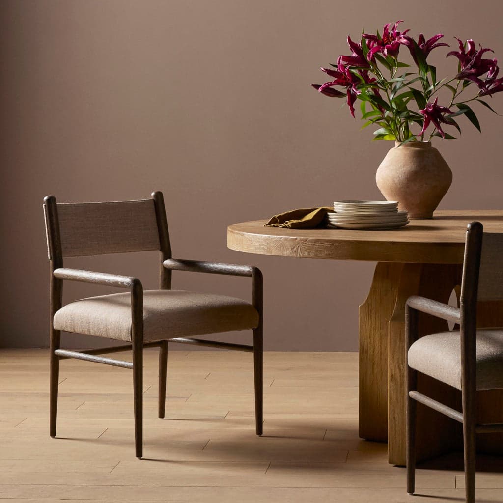 Ashford Classic Mid-Century Chair | Solid Wood Accent Chair for Living Room by The Leaf Craft