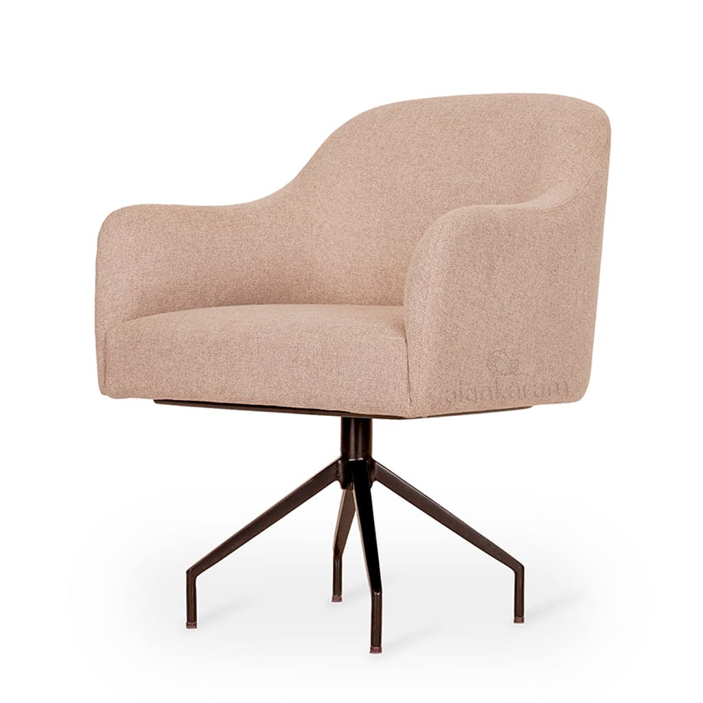 Aavaha - Dining Chair, Metal Spider Base by Alankaram