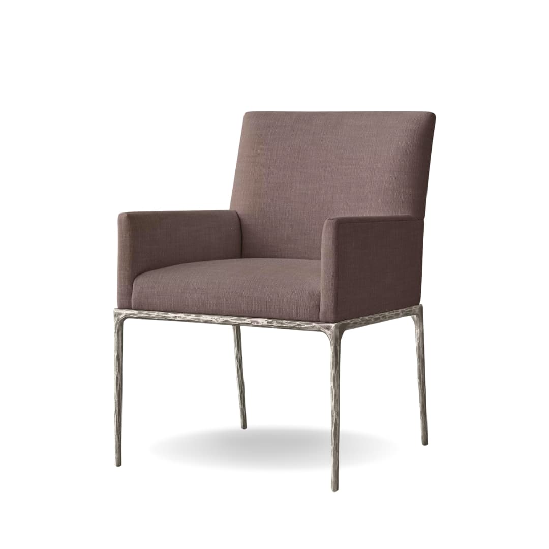 Caeser Dining Chair - Forged Pewter by The Inside project