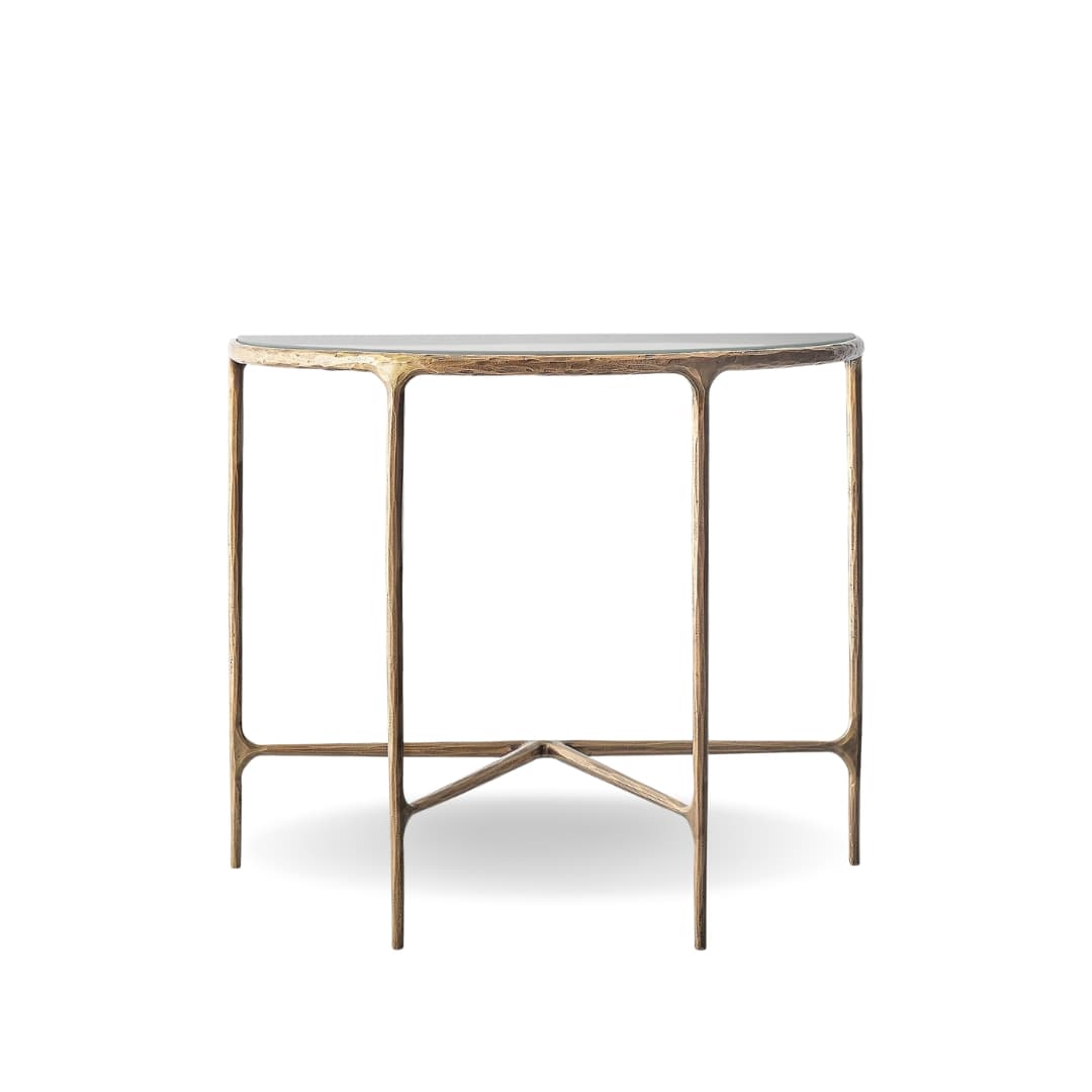 Cornelia Console Table - Forged Brass by The Inside project