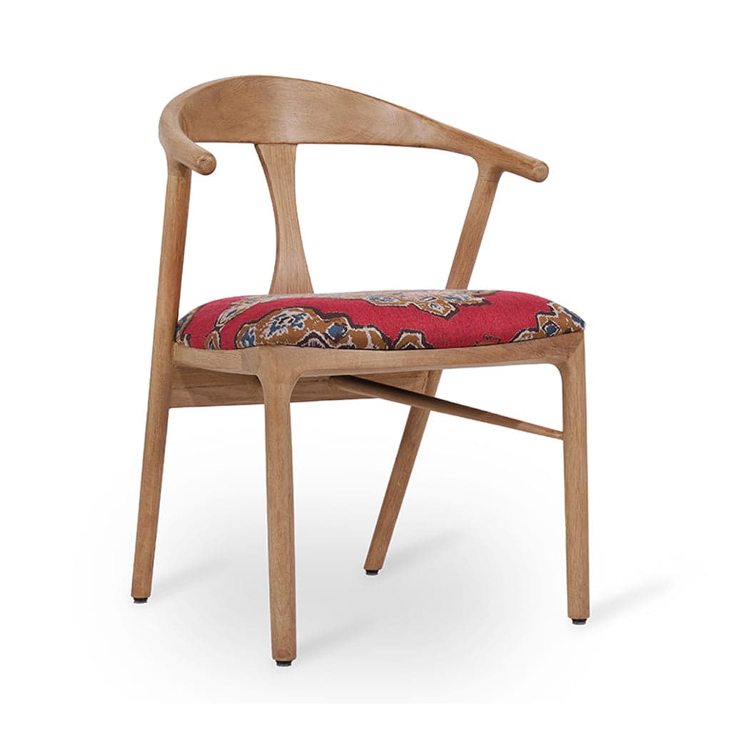 Ploot - Ash/Oak/Beech Dining Chair, Upholstered Seat 5 by Alankaram