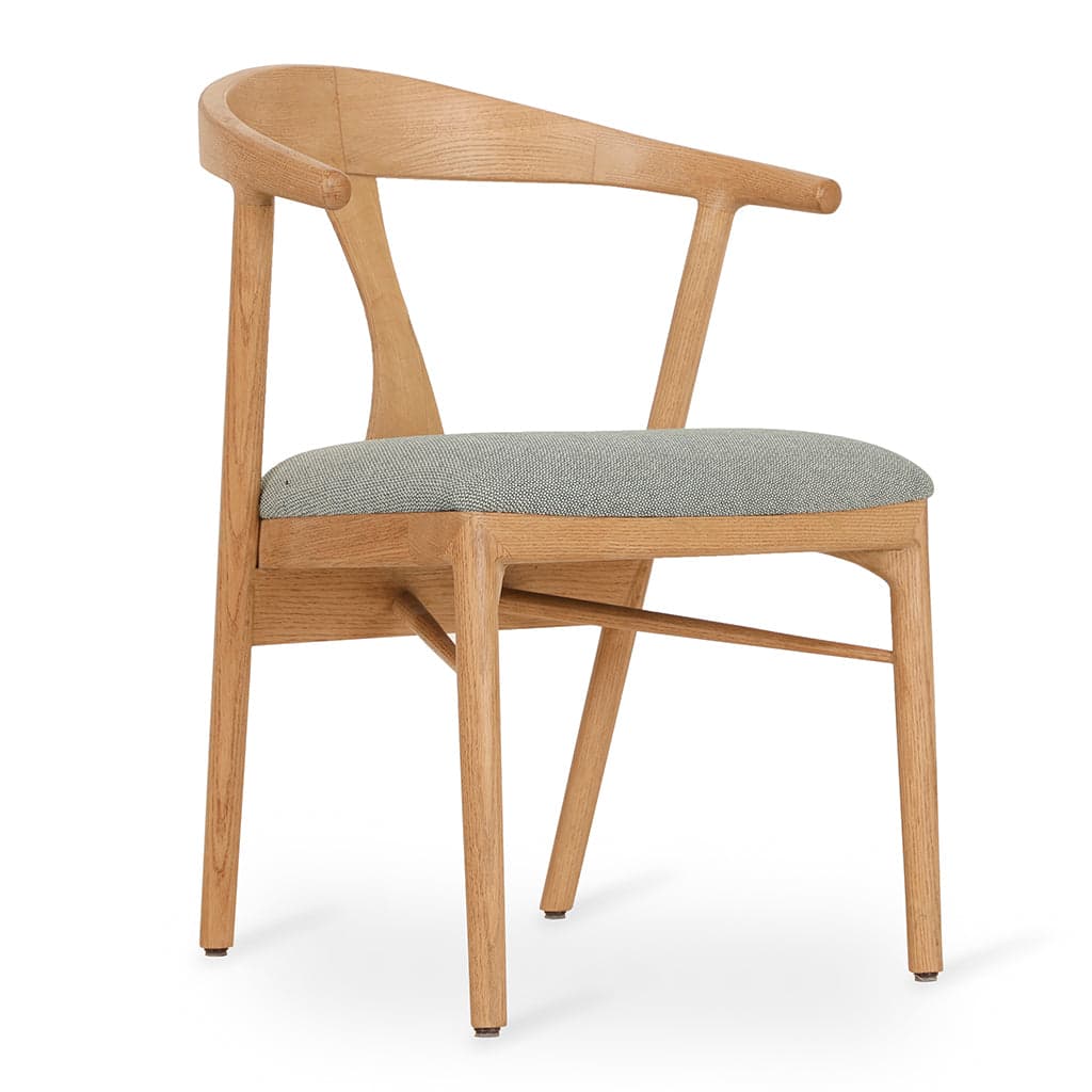 Ploot - Ash/Oak/Beech Dining Chair, Upholstered Seat 8 by Alankaram