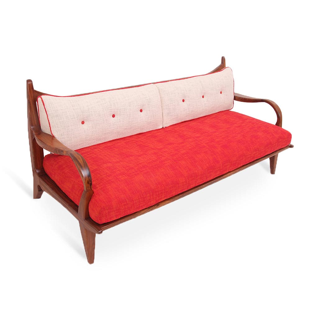 Araal - Three Seater Teak Sofa 5 by Alankaram