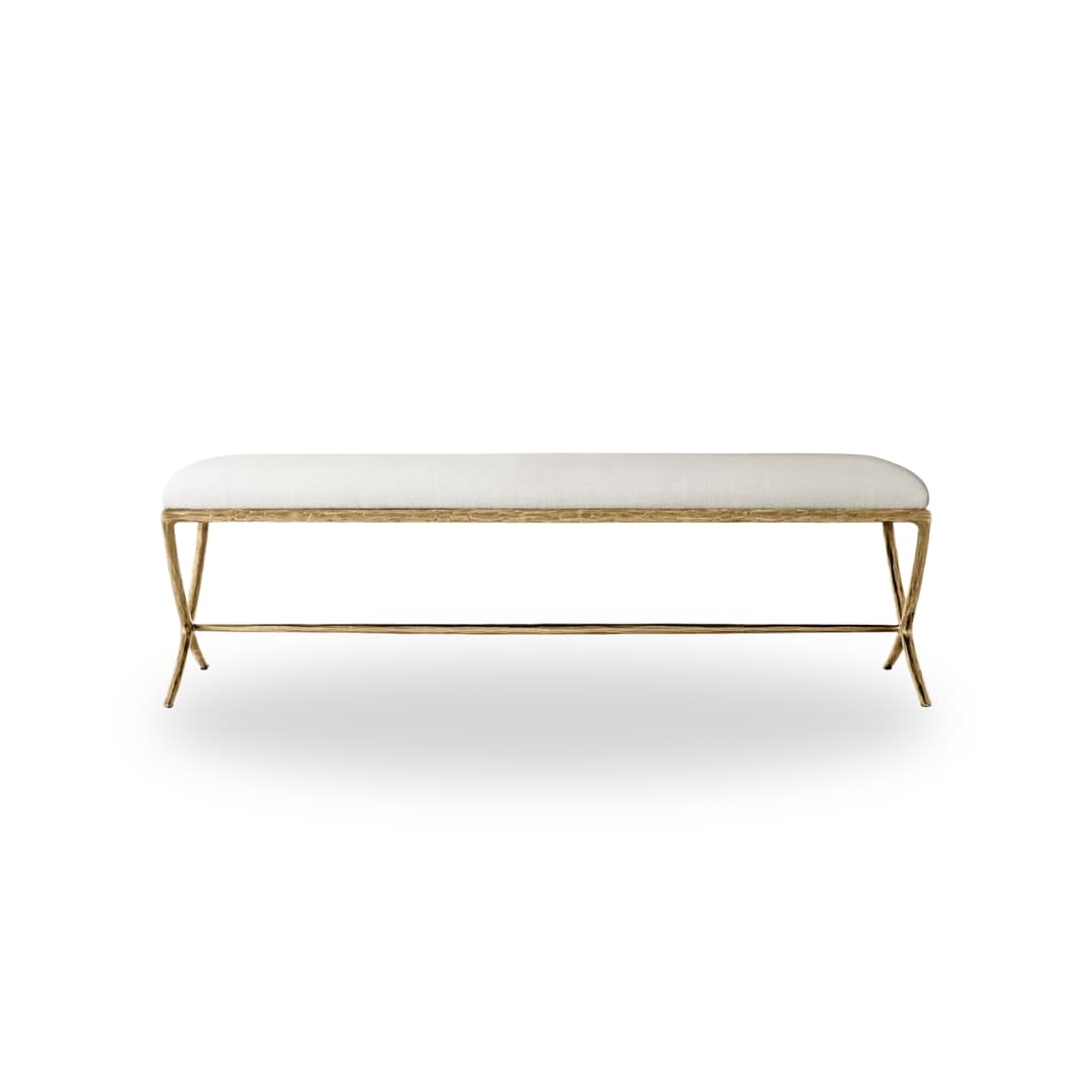 Senate long bench- Forged Brass by The Inside project