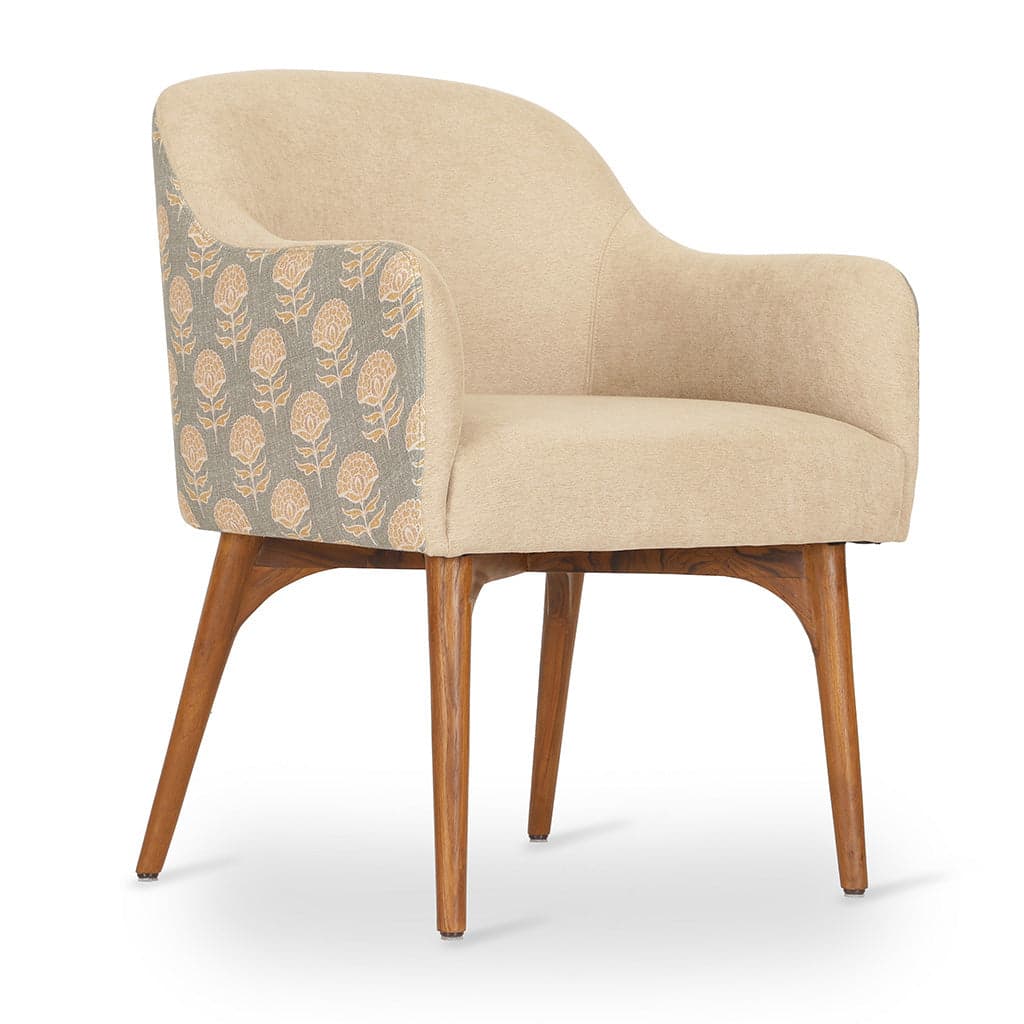 Aavaha - Teak Legs Dining Chair 3 by Alankaram