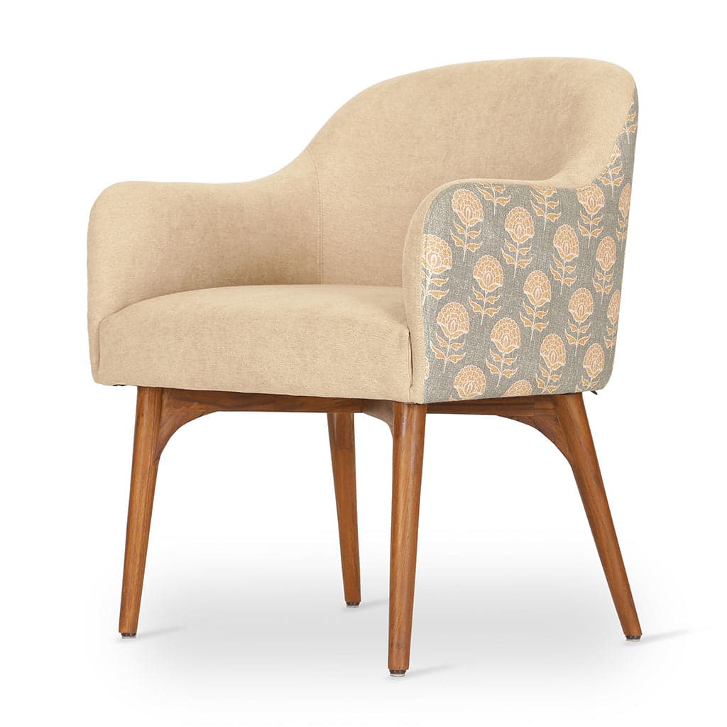 Aavaha - Teak Legs Dining Chair by Alankaram