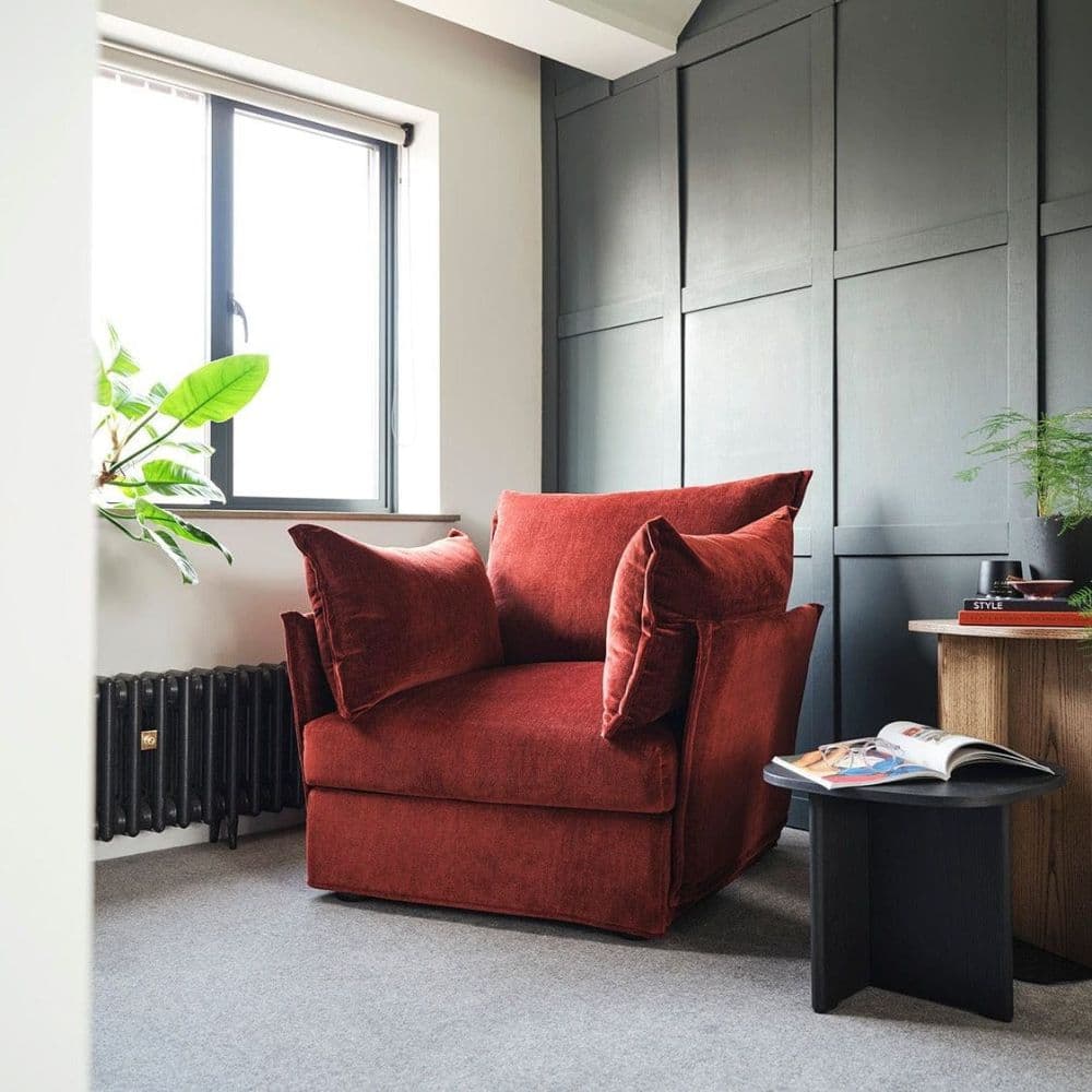 Indore Velvet Armchair | Luxury Upholstered Chair by Furnhands by Furnhands