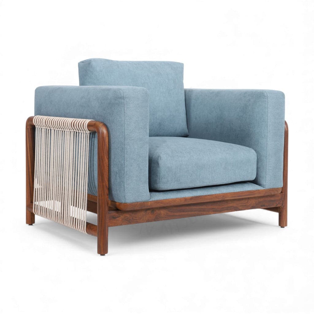 Kaha - Teak Club/Sofa Chair 2 by Alankaram