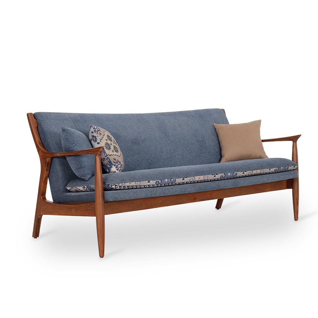 Craff Three Seater Teak Sofa by Alankaram