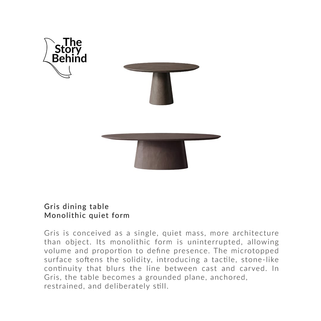 Gris Oval Dining Table by Dtale Modern