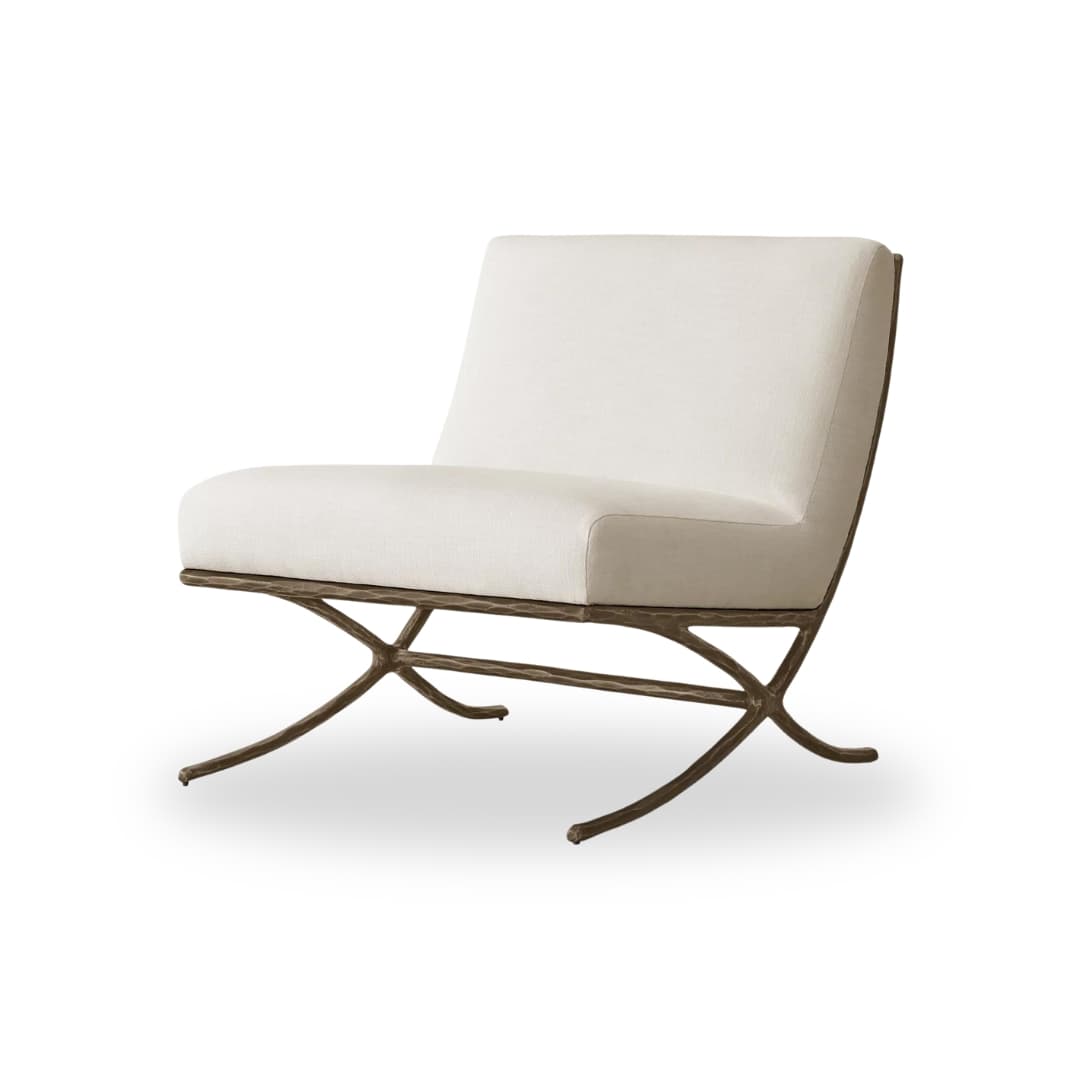 Faustina cross legged chair- Forged Bronze by The Inside project